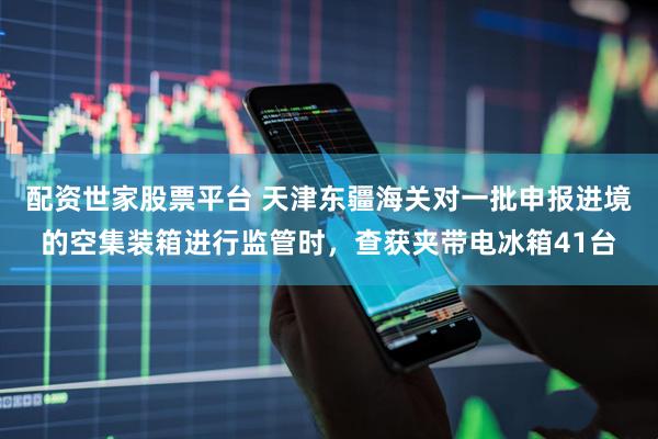配资世家股票平台 天津东疆海关对一批申报进境的空集装箱进行监管时，查获夹带电冰箱41台